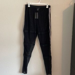 Plus size Reflective mesh leggings